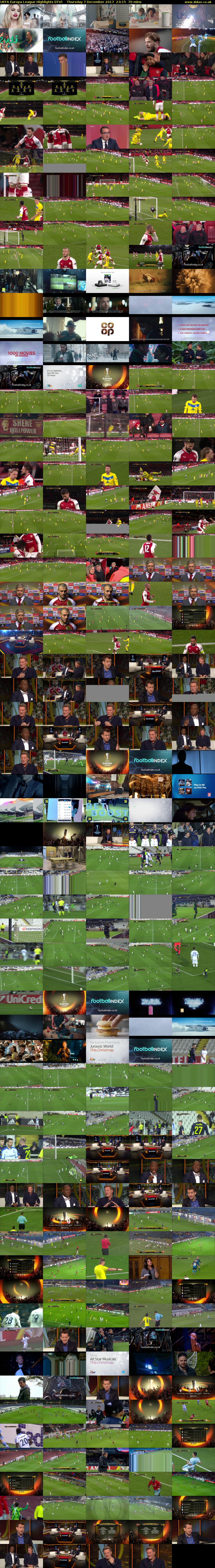 UEFA Europa League Highlights (ITV) Thursday 7 December 2017 23:15 - 00:25