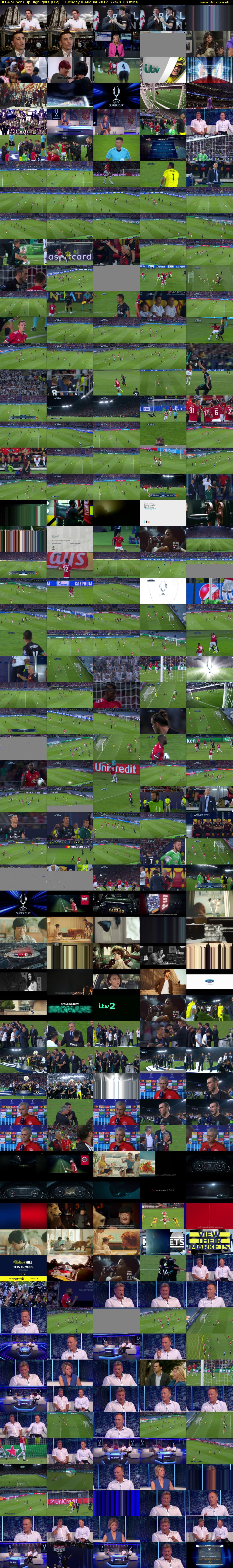 UEFA Super Cup Highlights (ITV) Tuesday 8 August 2017 22:40 - 23:40