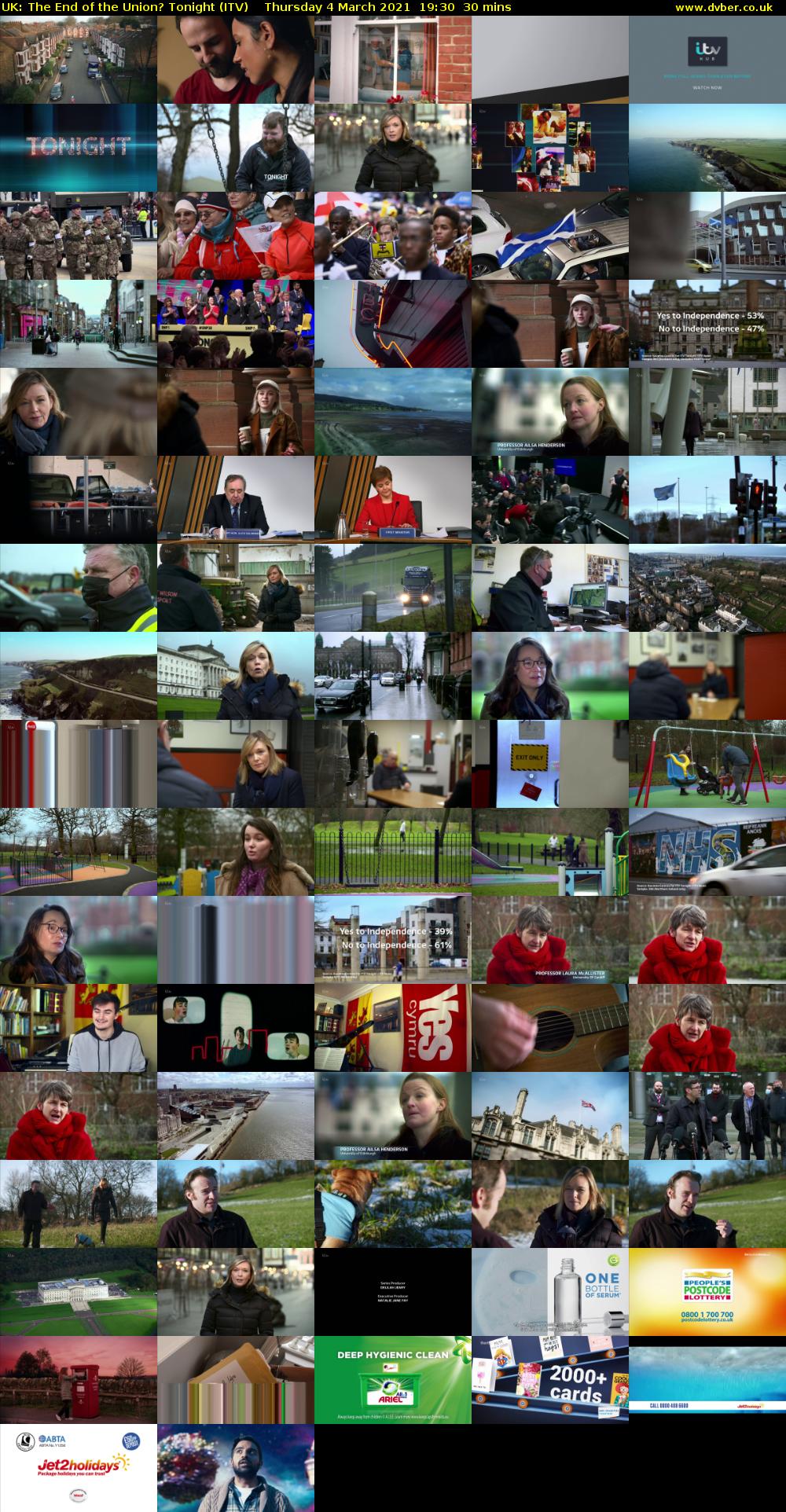 UK: The End of the Union? Tonight (ITV) Thursday 4 March 2021 19:30 - 20:00