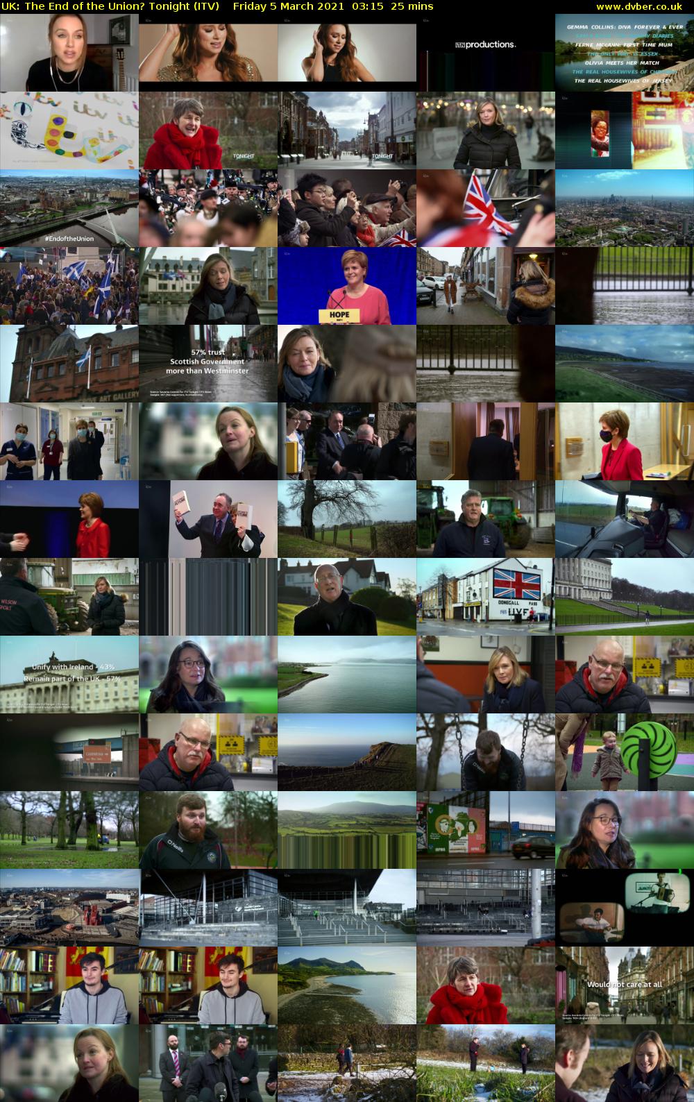 UK: The End of the Union? Tonight (ITV) Friday 5 March 2021 03:15 - 03:40