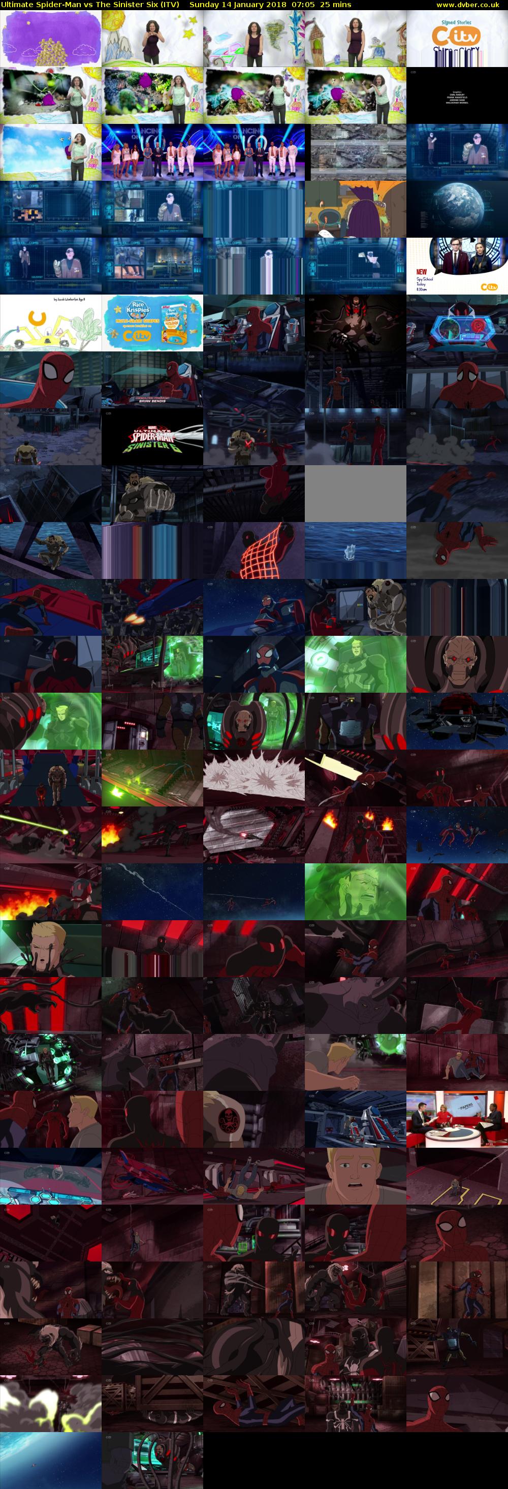 Ultimate Spider-Man vs The Sinister Six (ITV) Sunday 14 January 2018 07:05 - 07:30