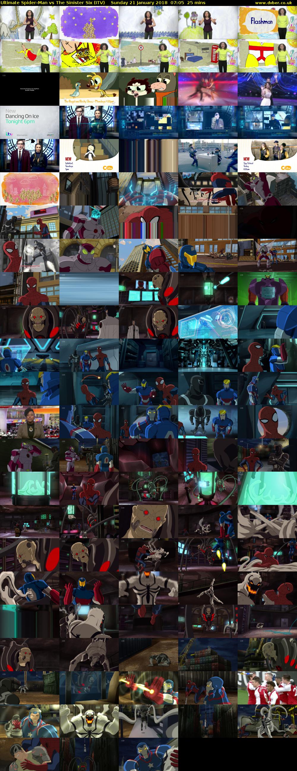 Ultimate Spider-Man vs The Sinister Six (ITV) Sunday 21 January 2018 07:05 - 07:30