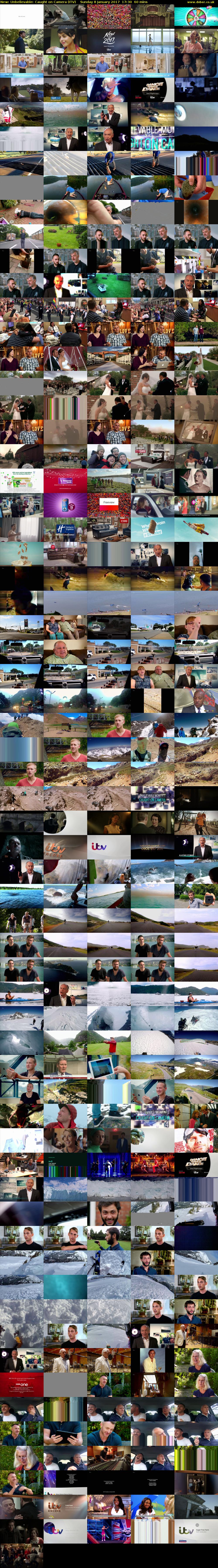Unbelievable: Caught on Camera (ITV) Sunday 8 January 2017 17:30 - 18:30