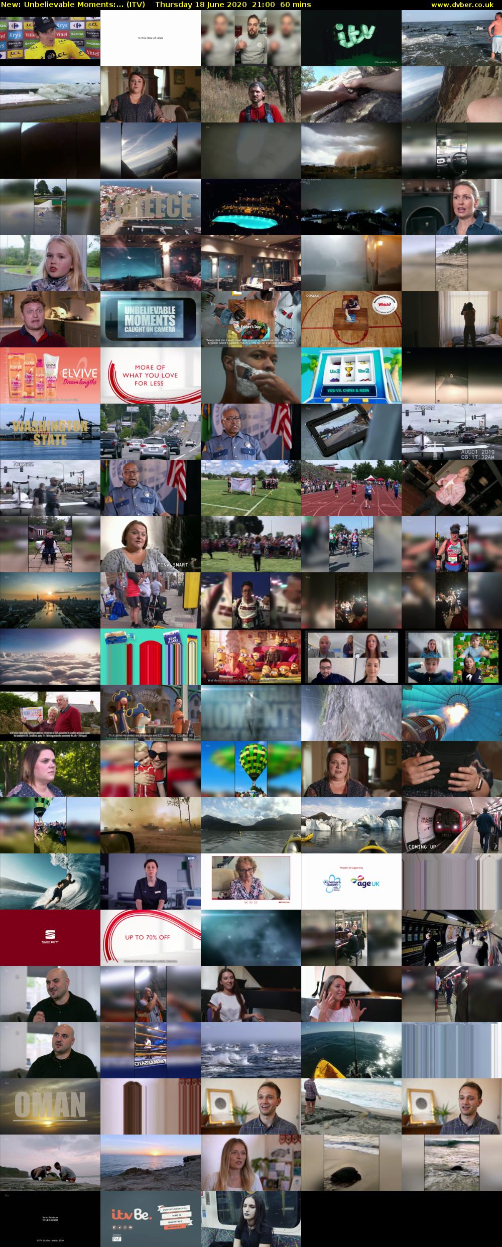 Unbelievable Moments:... (ITV) Thursday 18 June 2020 21:00 - 22:00