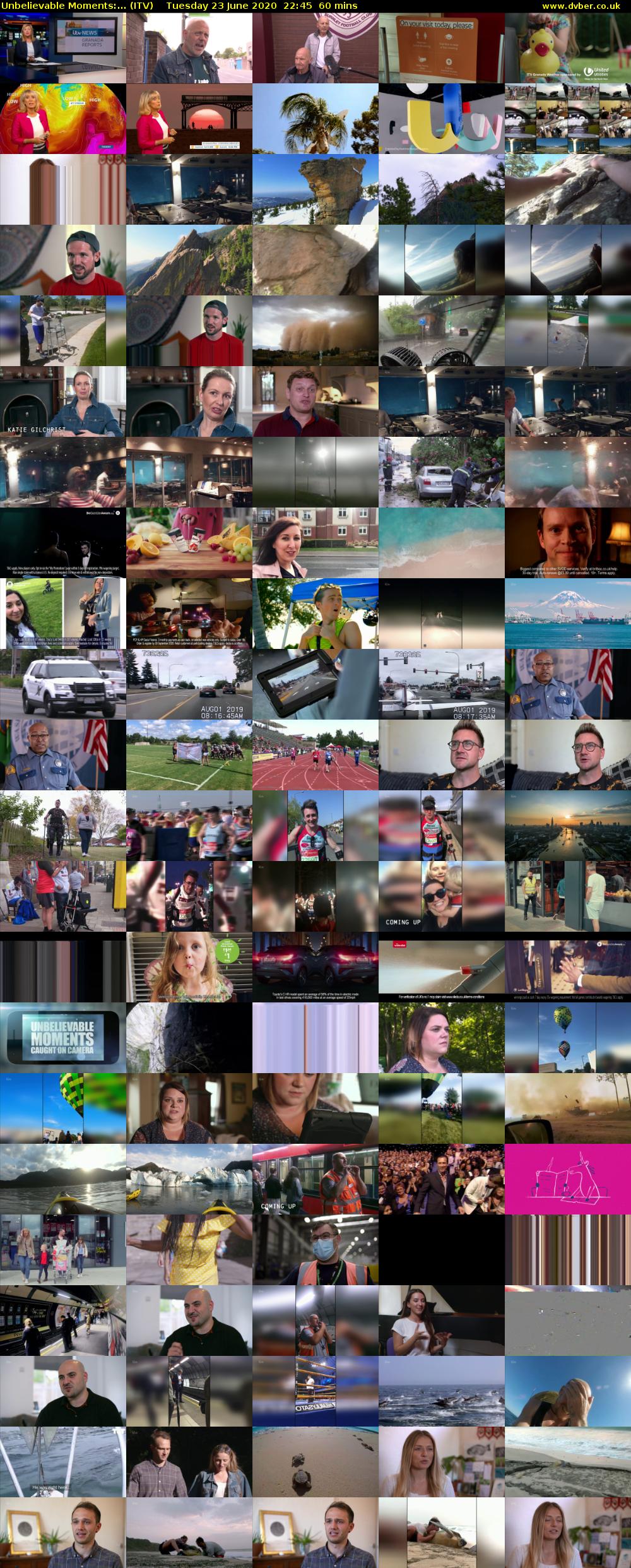 Unbelievable Moments:... (ITV) Tuesday 23 June 2020 22:45 - 23:45