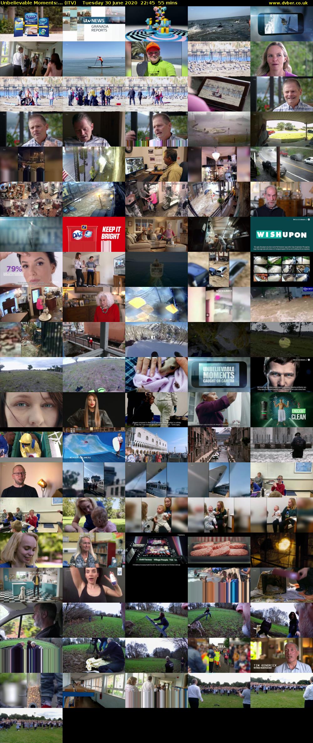 Unbelievable Moments:... (ITV) Tuesday 30 June 2020 22:45 - 23:40