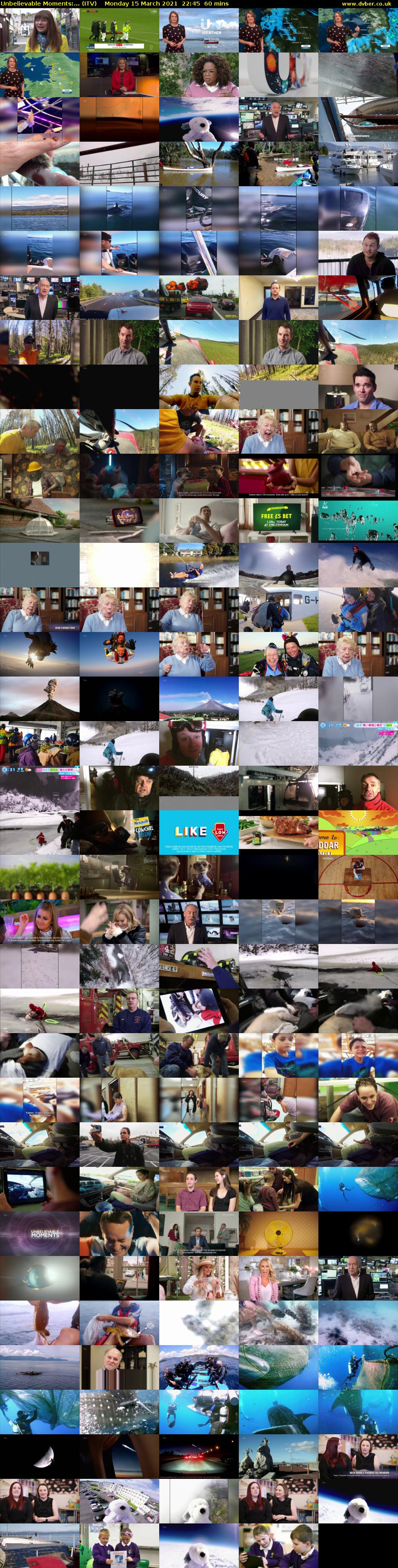 Unbelievable Moments:... (ITV) Monday 15 March 2021 22:45 - 23:45