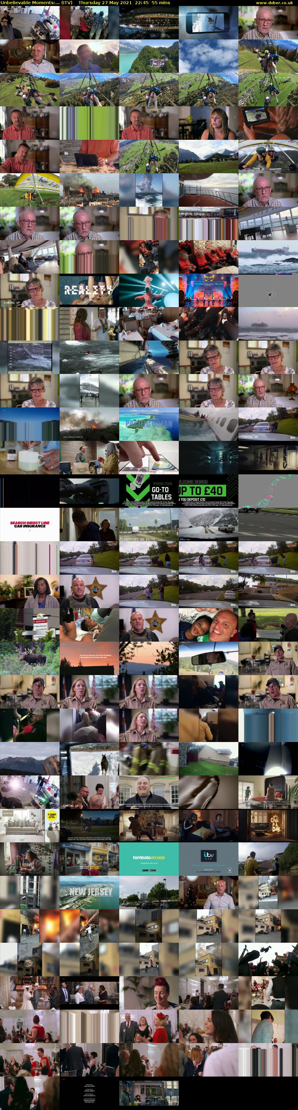 Unbelievable Moments:... (ITV) Thursday 27 May 2021 22:45 - 23:40