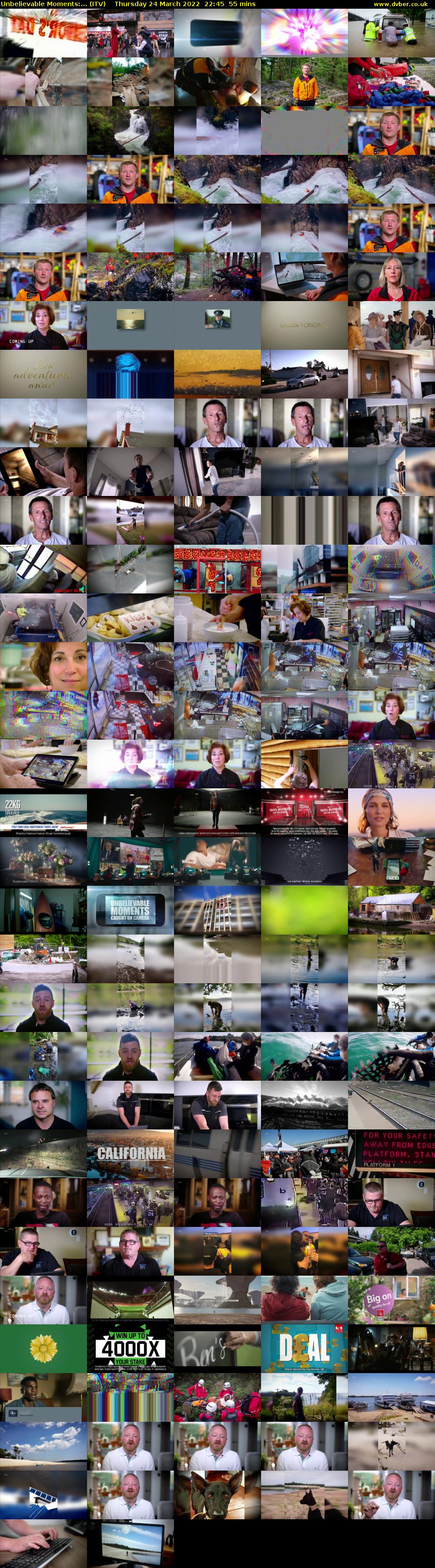 Unbelievable Moments:... (ITV) Thursday 24 March 2022 22:45 - 23:40