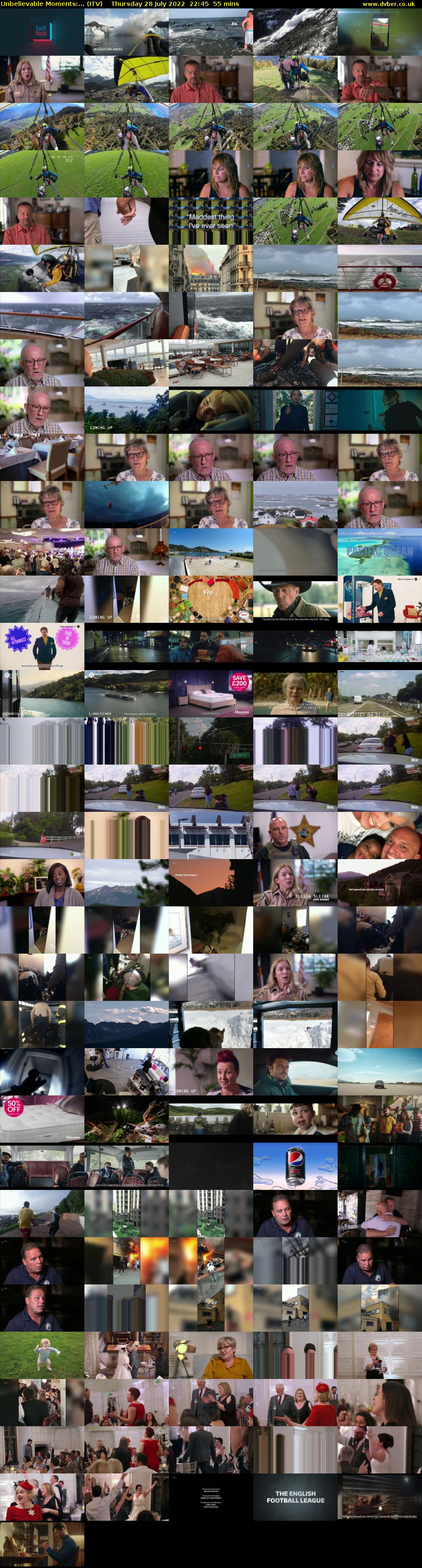 Unbelievable Moments:... (ITV) Thursday 28 July 2022 22:45 - 23:40
