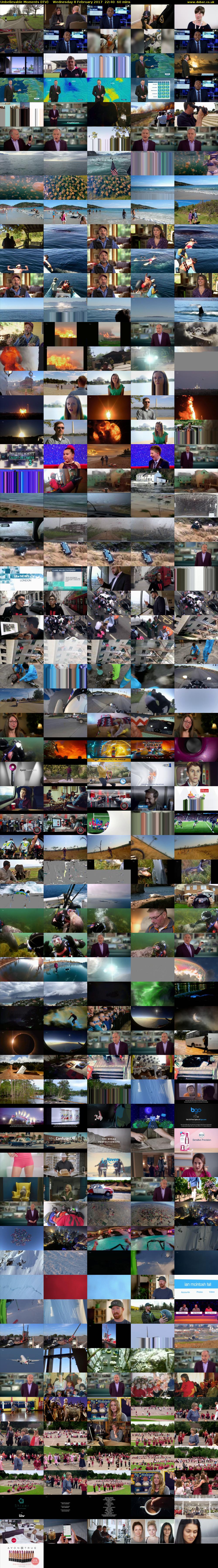 Unbelievable Moments (ITV) Wednesday 8 February 2017 22:40 - 23:40