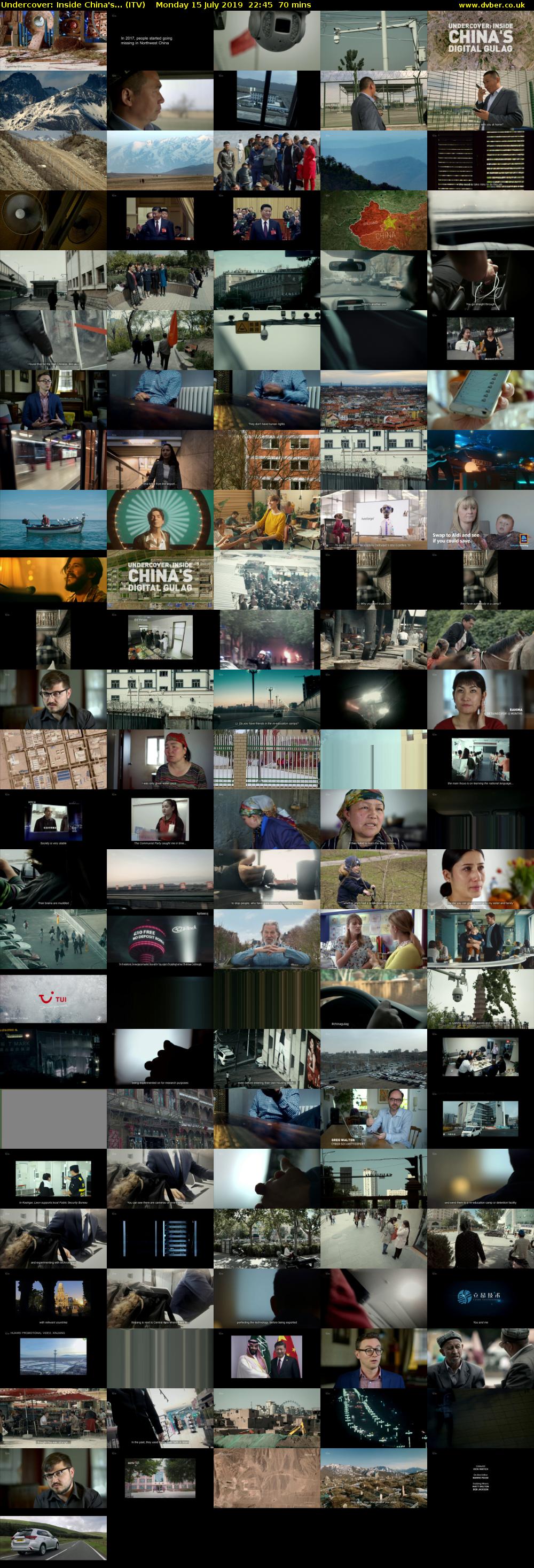 Undercover: Inside China's... (ITV) Monday 15 July 2019 22:45 - 23:55