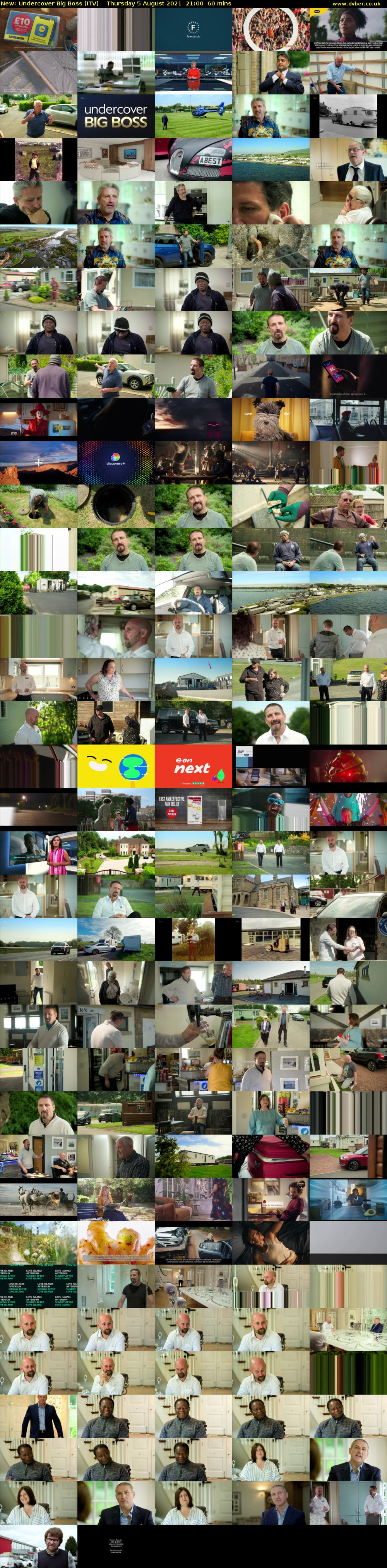 Undercover Big Boss (ITV) Thursday 5 August 2021 21:00 - 22:00