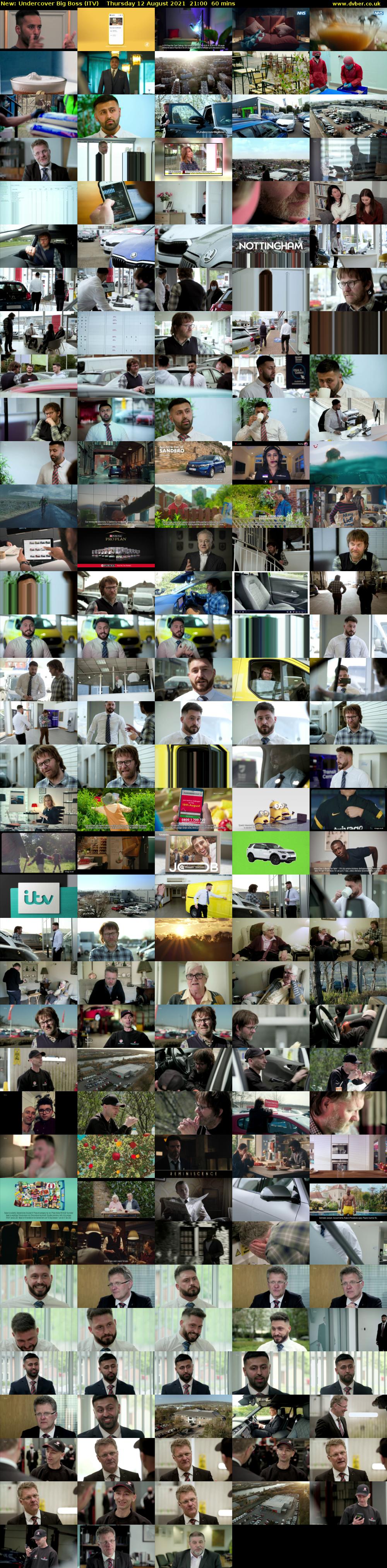 Undercover Big Boss (ITV) Thursday 12 August 2021 21:00 - 22:00