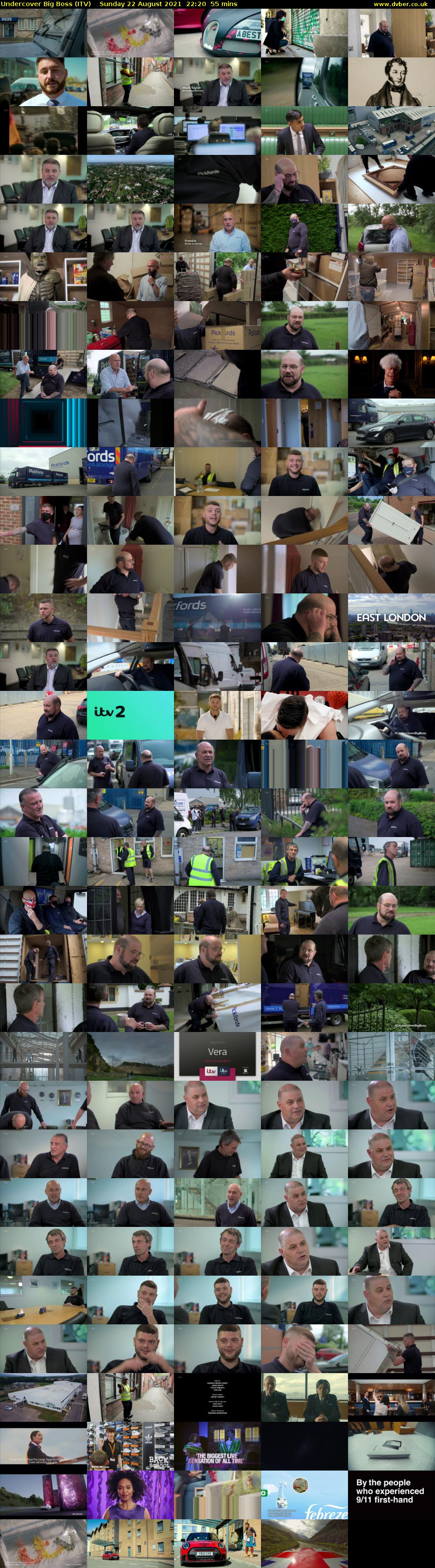 Undercover Big Boss (ITV) Sunday 22 August 2021 22:20 - 23:15