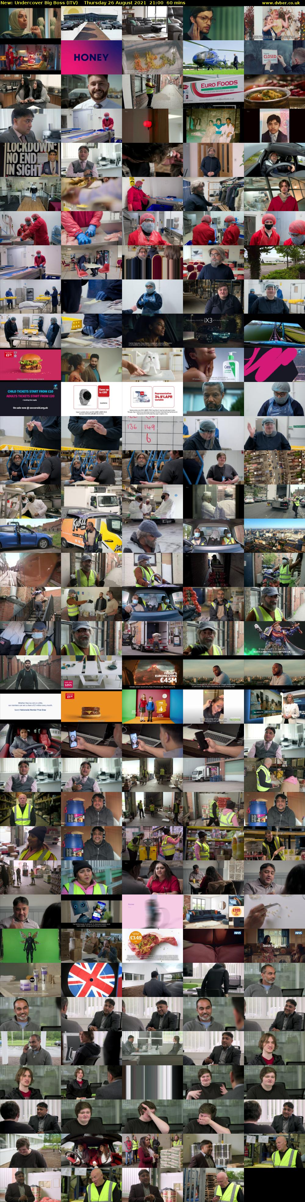 Undercover Big Boss (ITV) Thursday 26 August 2021 21:00 - 22:00