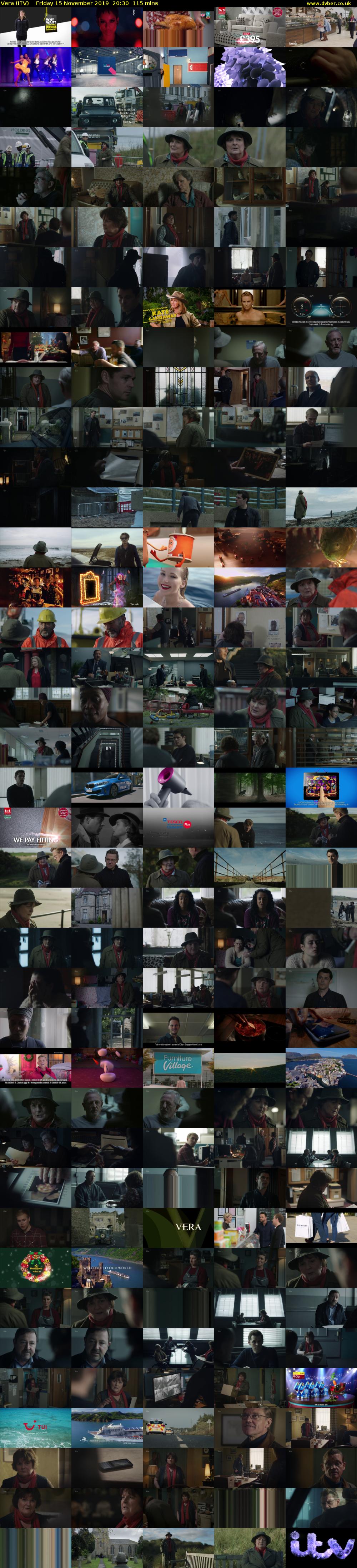 Vera (ITV) Friday 15 November 2019 20:30 - 22:25