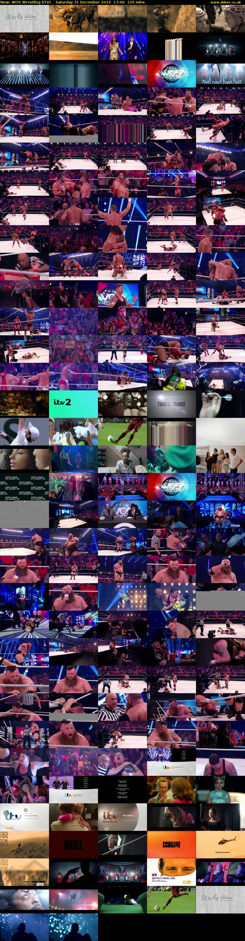 WOS Wrestling (ITV) Saturday 31 December 2016 17:00 - 19:00