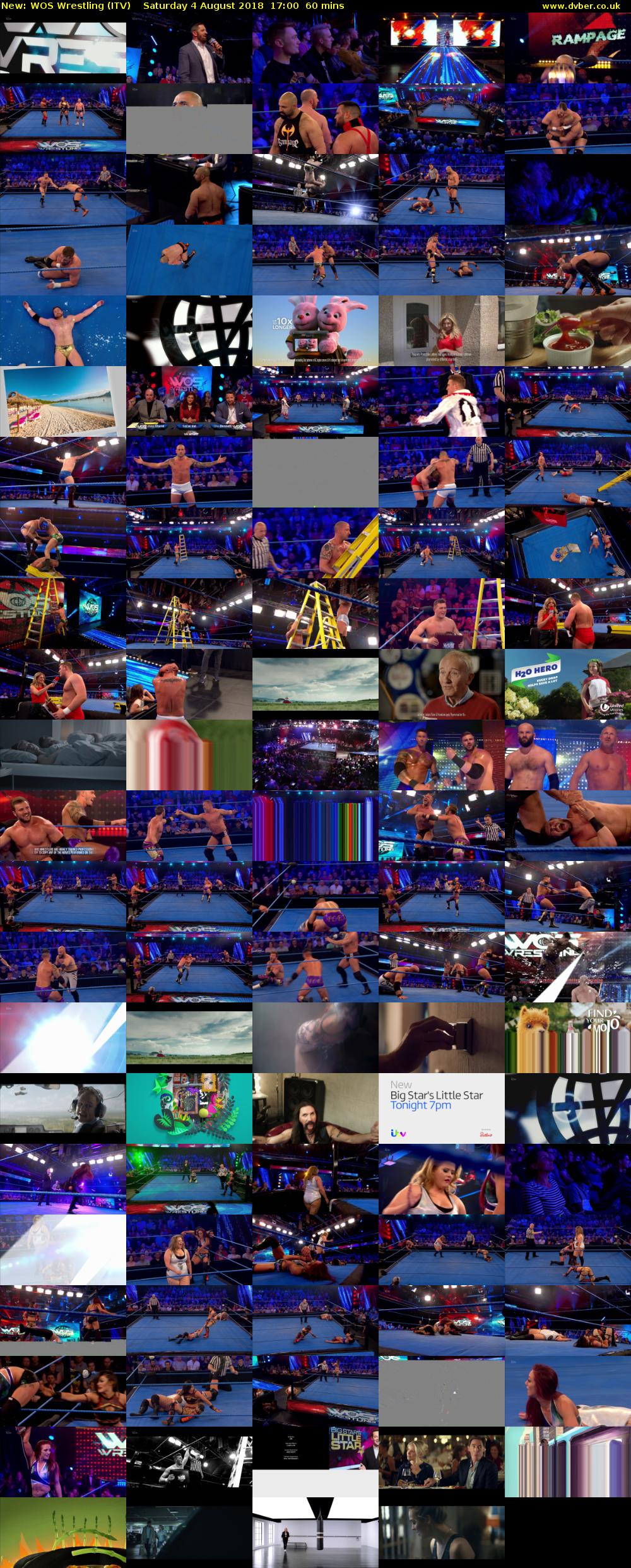 WOS Wrestling (ITV) Saturday 4 August 2018 17:00 - 18:00