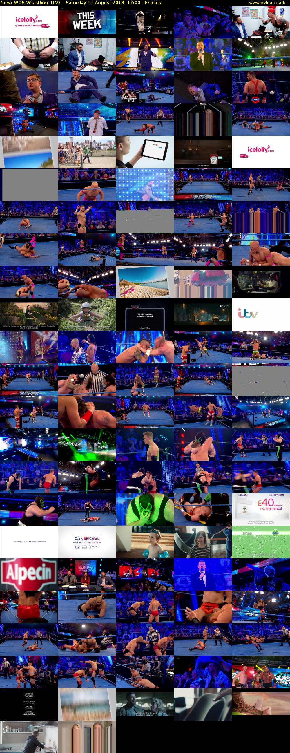 WOS Wrestling (ITV) Saturday 11 August 2018 17:00 - 18:00