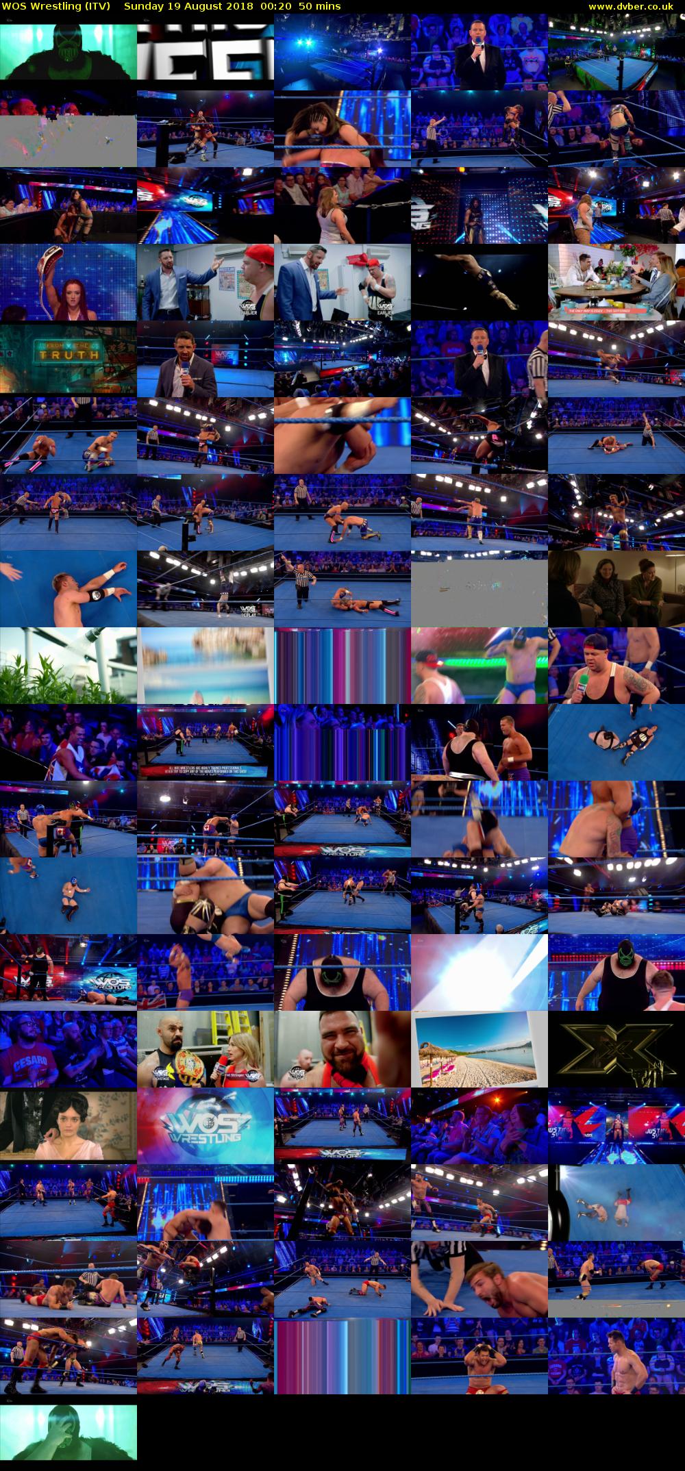 WOS Wrestling (ITV) Sunday 19 August 2018 00:20 - 01:10