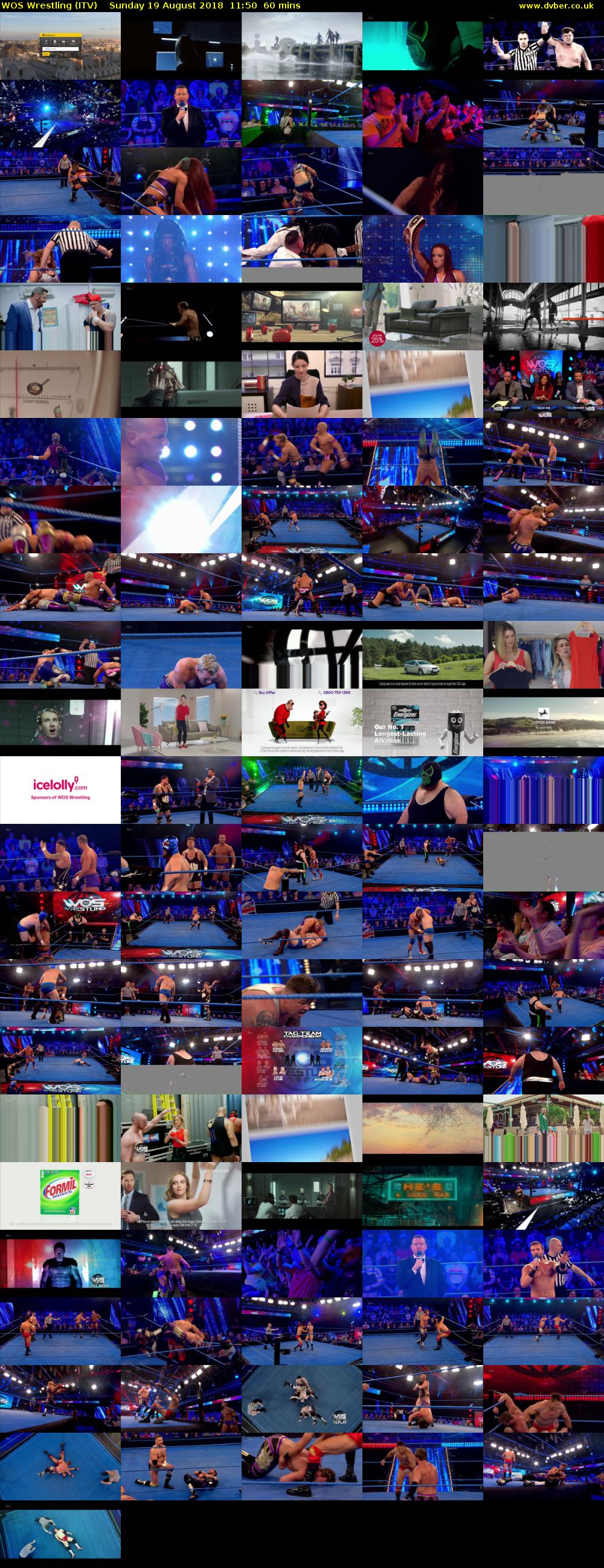 WOS Wrestling (ITV) Sunday 19 August 2018 11:50 - 12:50