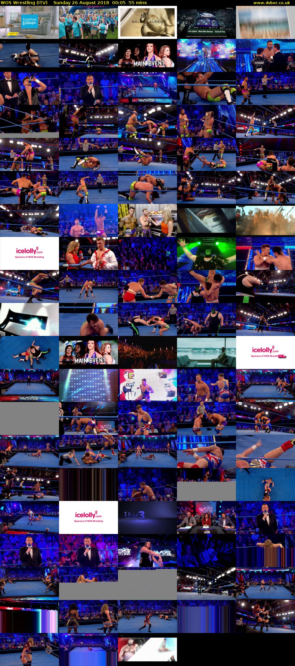 WOS Wrestling (ITV) Sunday 26 August 2018 00:05 - 01:00