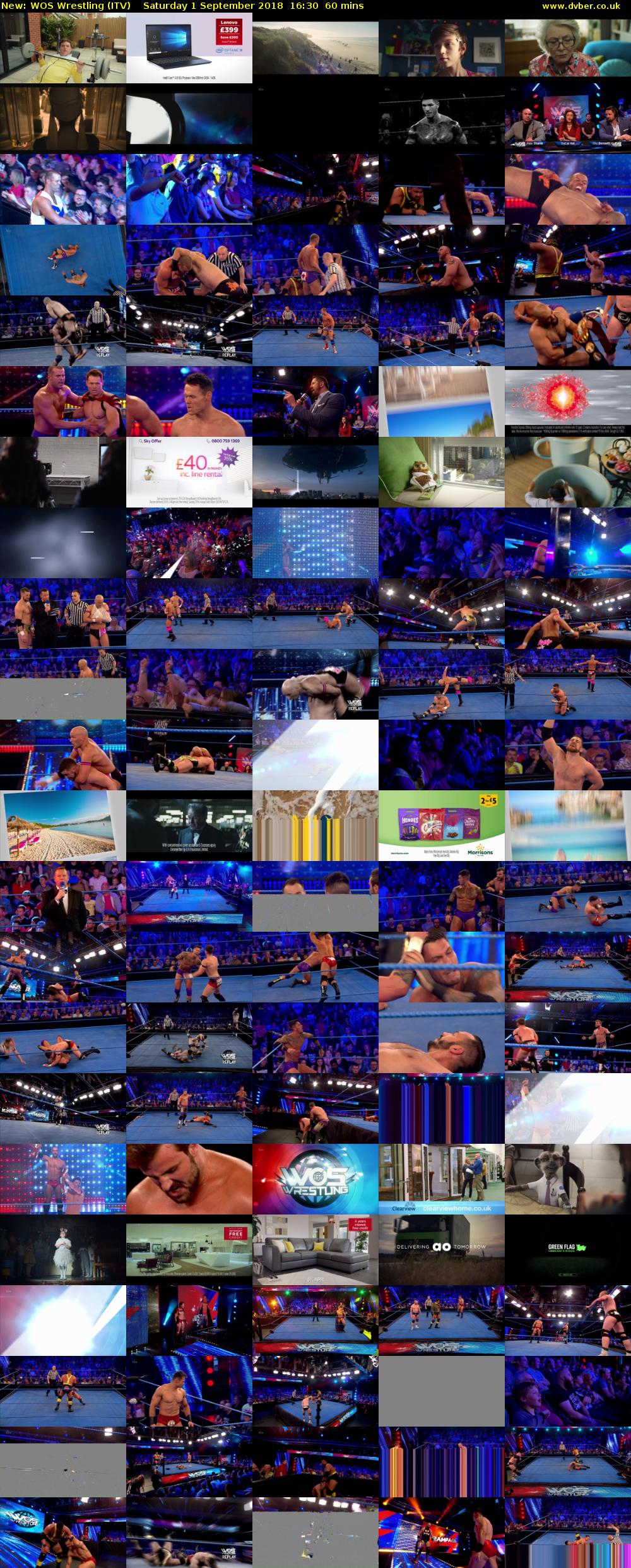 WOS Wrestling (ITV) Saturday 1 September 2018 16:30 - 17:30