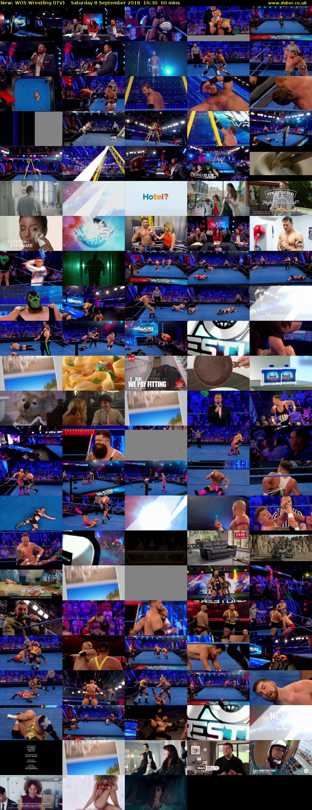 WOS Wrestling (ITV) Saturday 8 September 2018 16:30 - 17:30