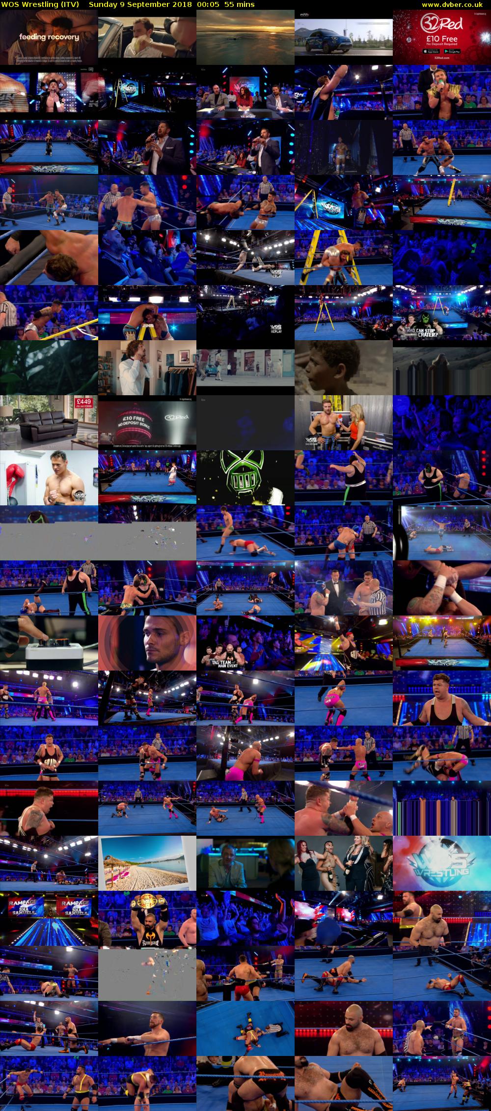 WOS Wrestling (ITV) Sunday 9 September 2018 00:05 - 01:00
