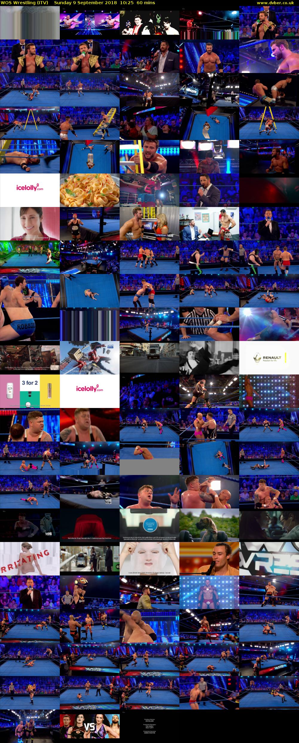 WOS Wrestling (ITV) Sunday 9 September 2018 10:25 - 11:25