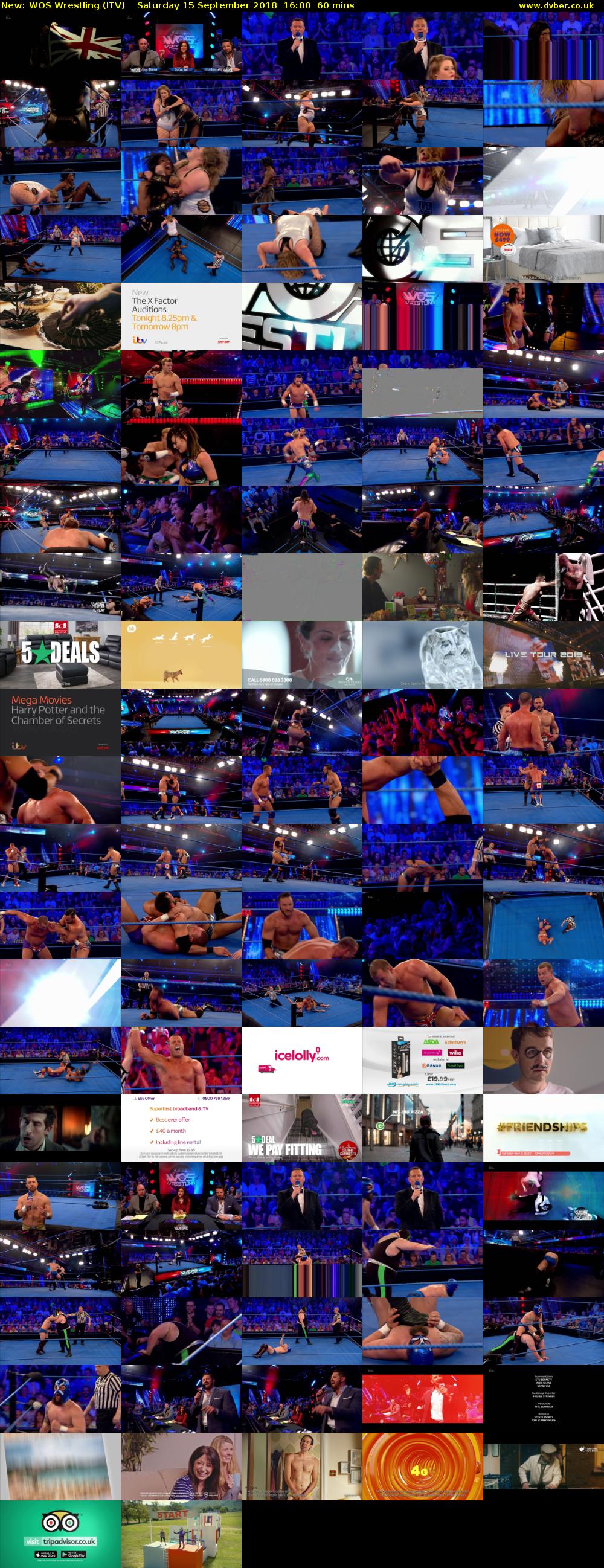 WOS Wrestling (ITV) Saturday 15 September 2018 16:00 - 17:00