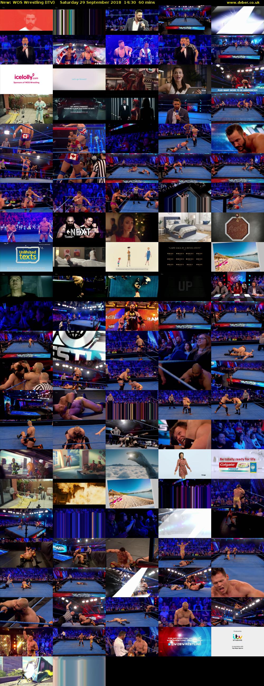 WOS Wrestling (ITV) Saturday 29 September 2018 14:30 - 15:30
