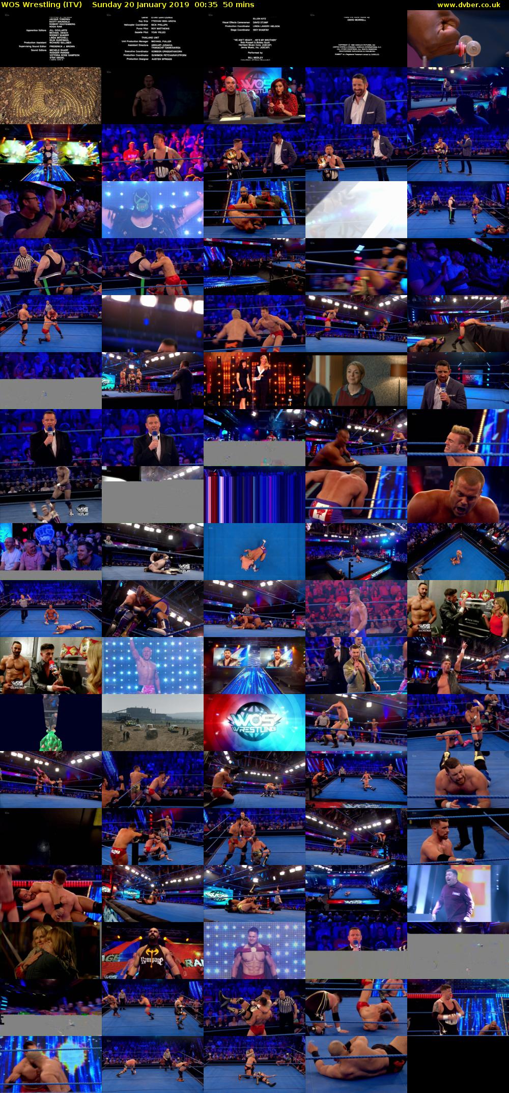 WOS Wrestling (ITV) Sunday 20 January 2019 00:35 - 01:25