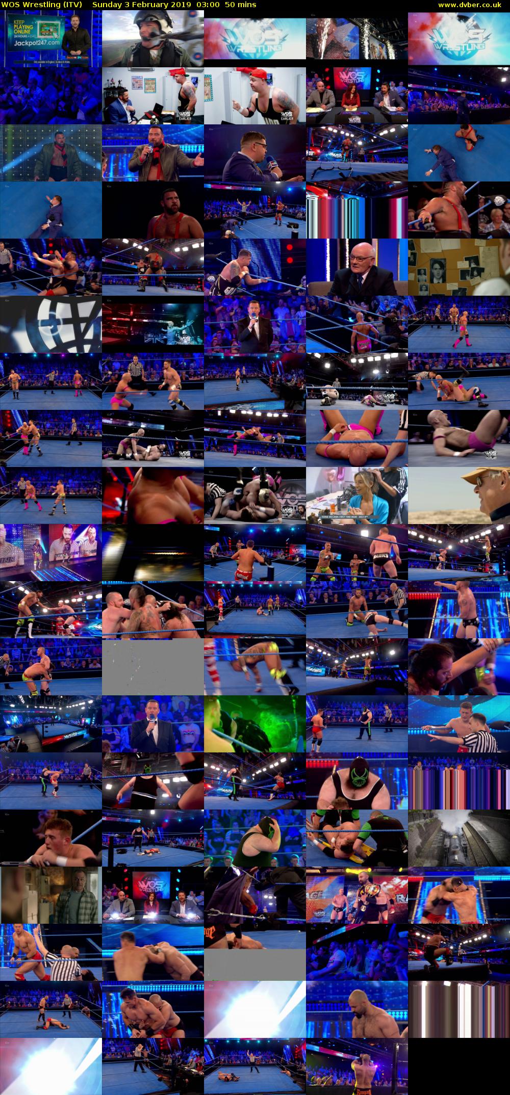 WOS Wrestling (ITV) Sunday 3 February 2019 03:00 - 03:50