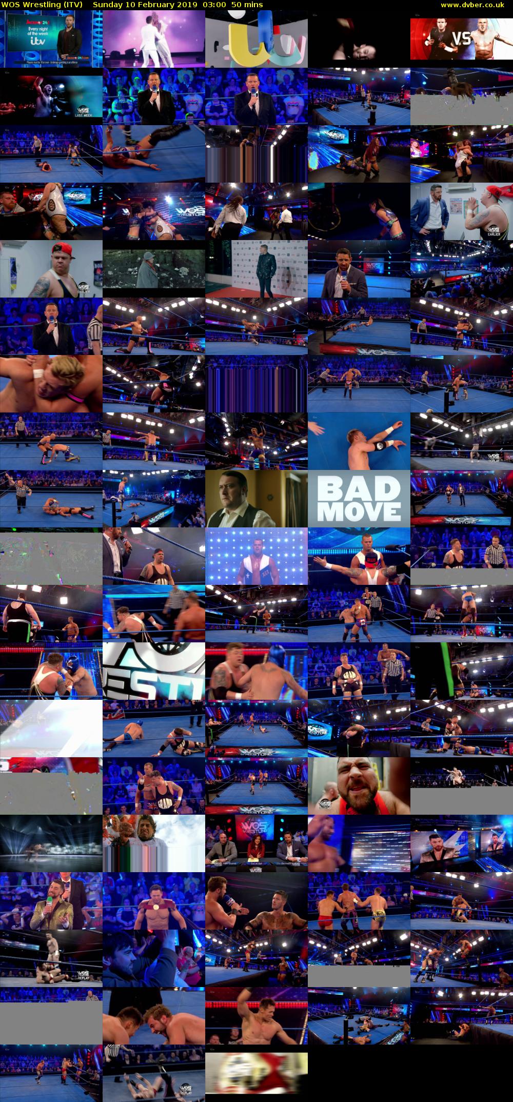 WOS Wrestling (ITV) Sunday 10 February 2019 03:00 - 03:50
