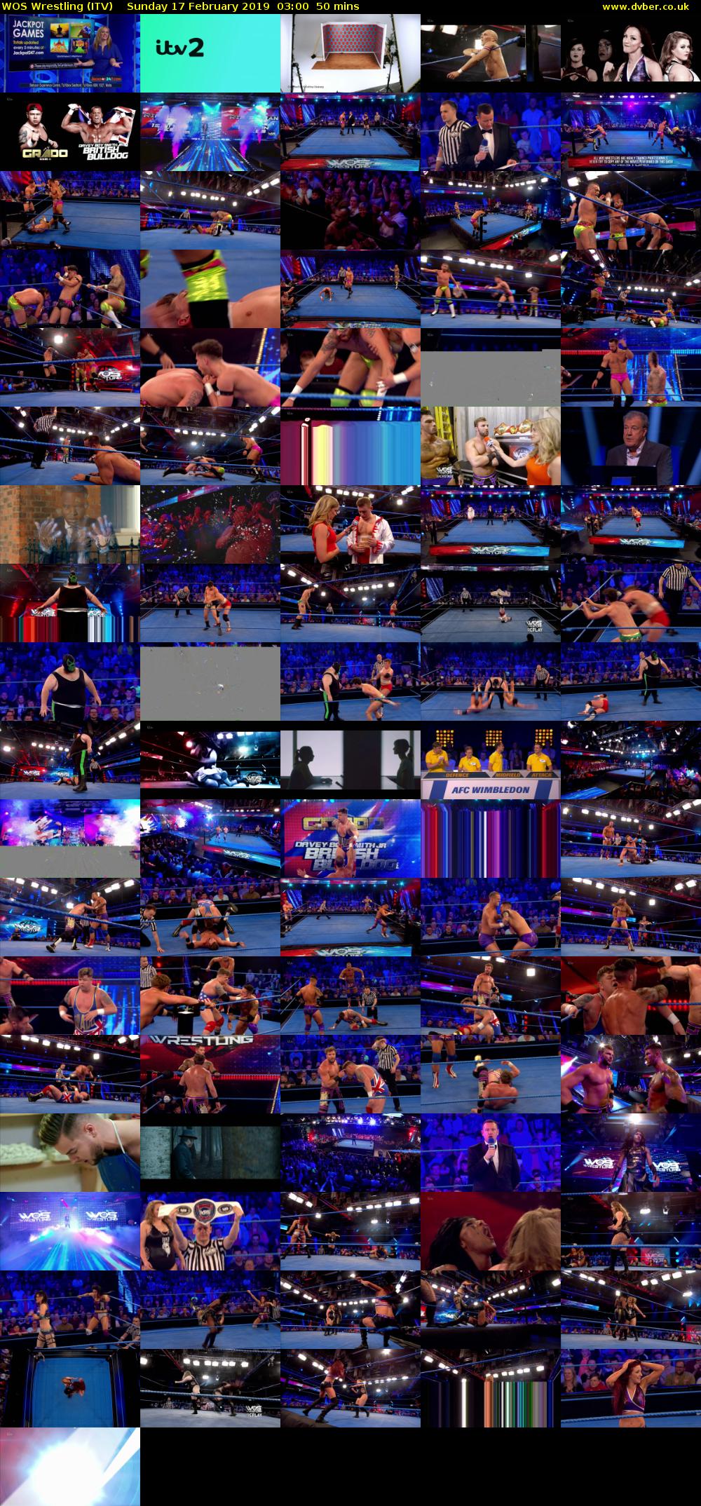 WOS Wrestling (ITV) Sunday 17 February 2019 03:00 - 03:50