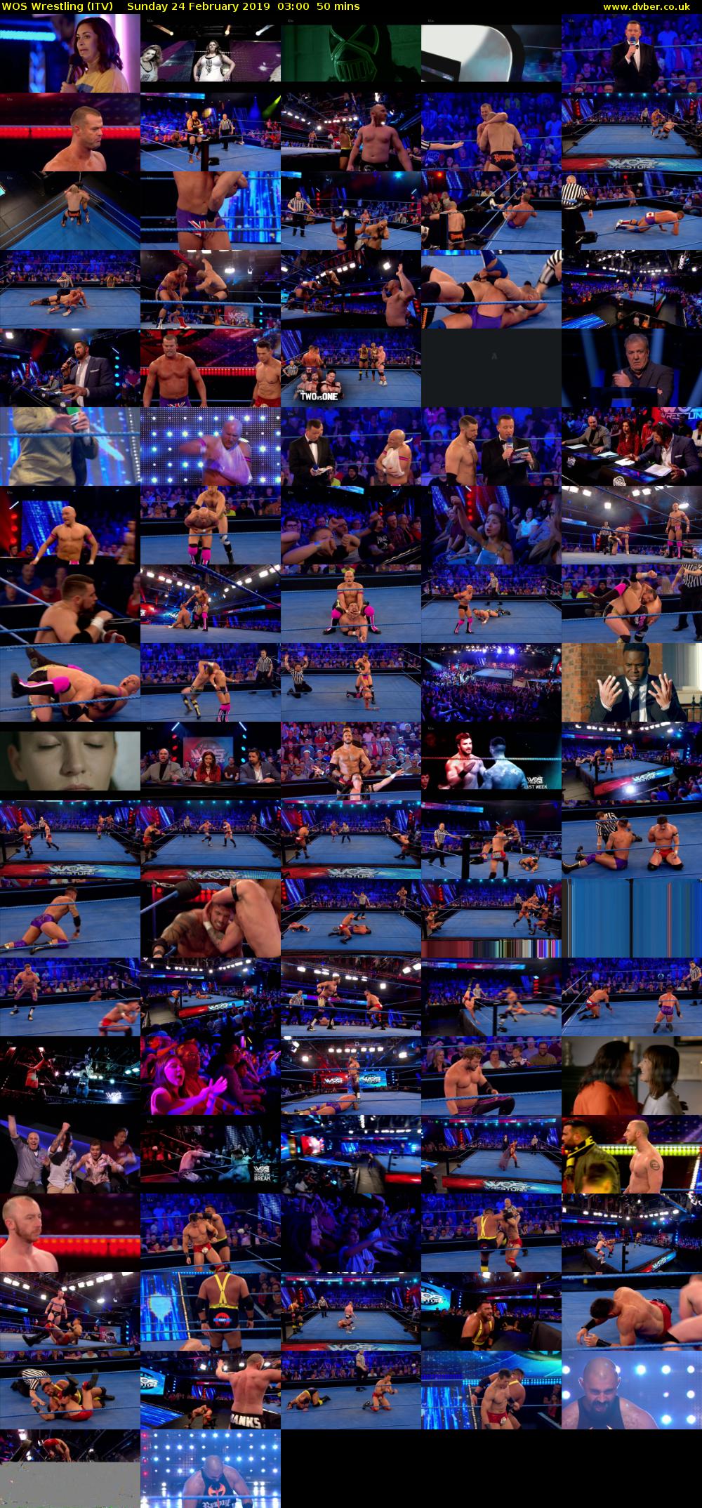 WOS Wrestling (ITV) Sunday 24 February 2019 03:00 - 03:50