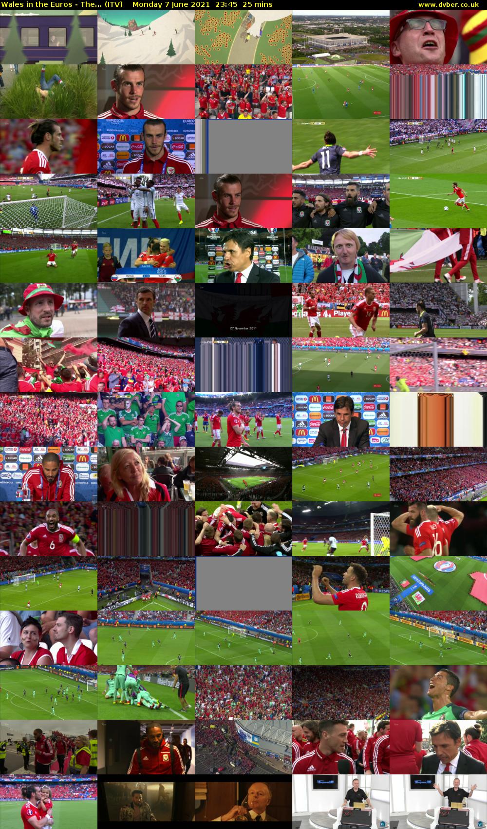 Wales in the Euros - The... (ITV) Monday 7 June 2021 23:45 - 00:10