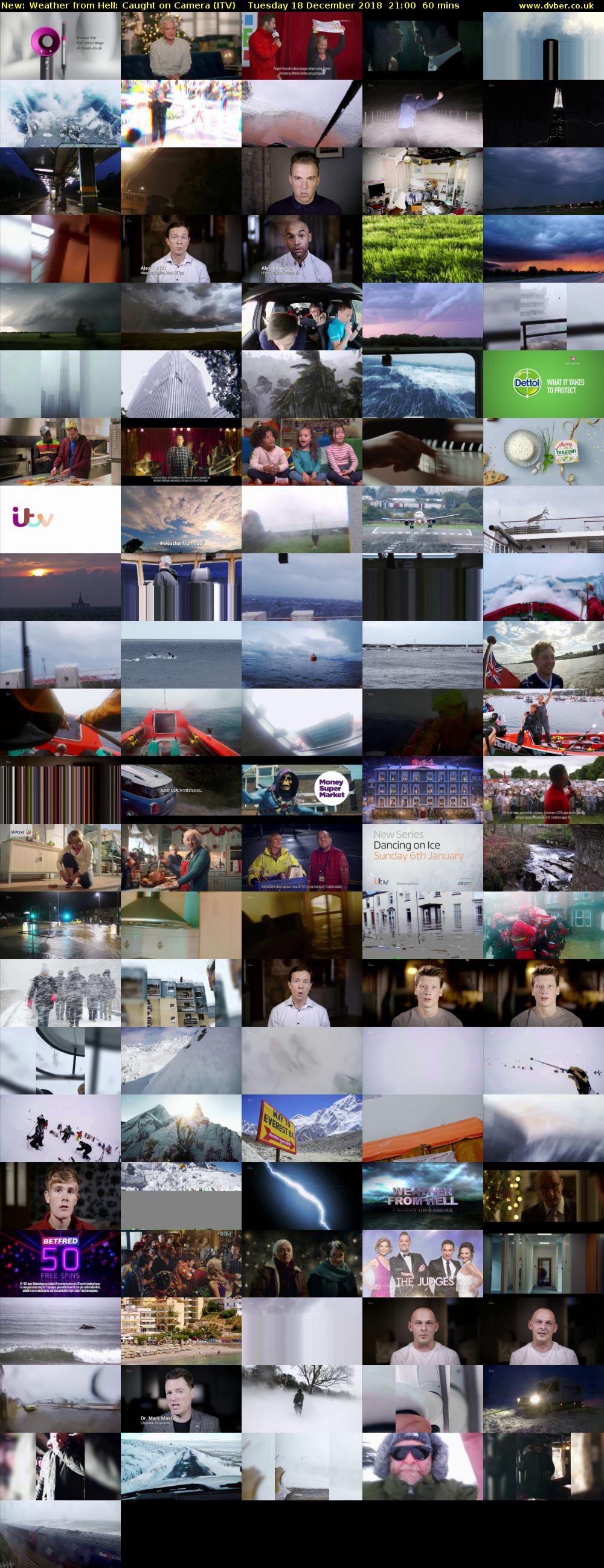 Weather from Hell: Caught on Camera (ITV) Tuesday 18 December 2018 21:00 - 22:00