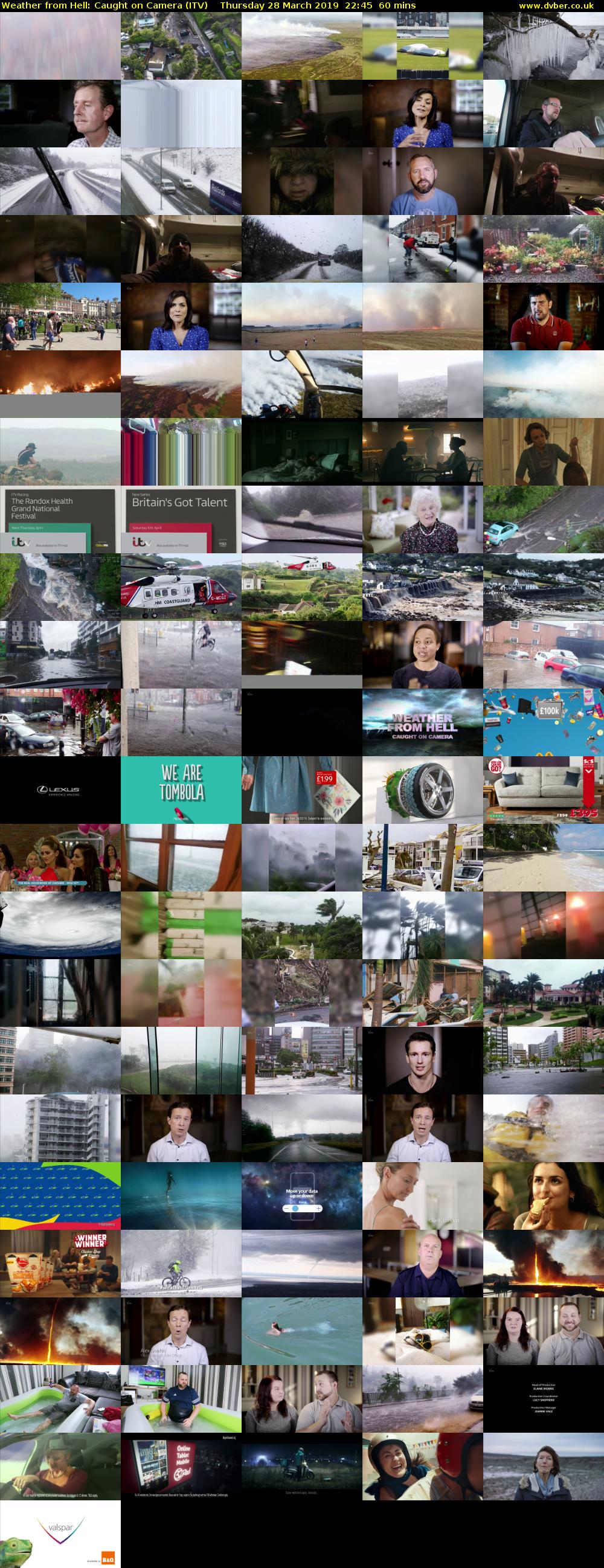 Weather from Hell: Caught on Camera (ITV) Thursday 28 March 2019 22:45 - 23:45