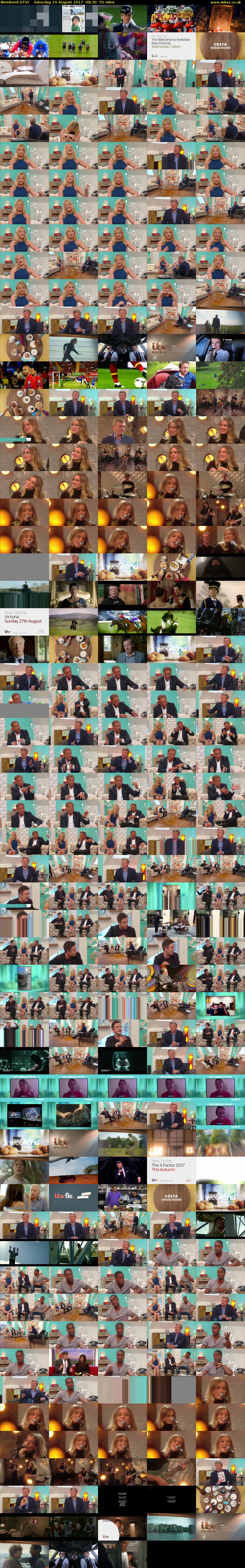 Weekend (ITV) Saturday 19 August 2017 08:30 - 09:25