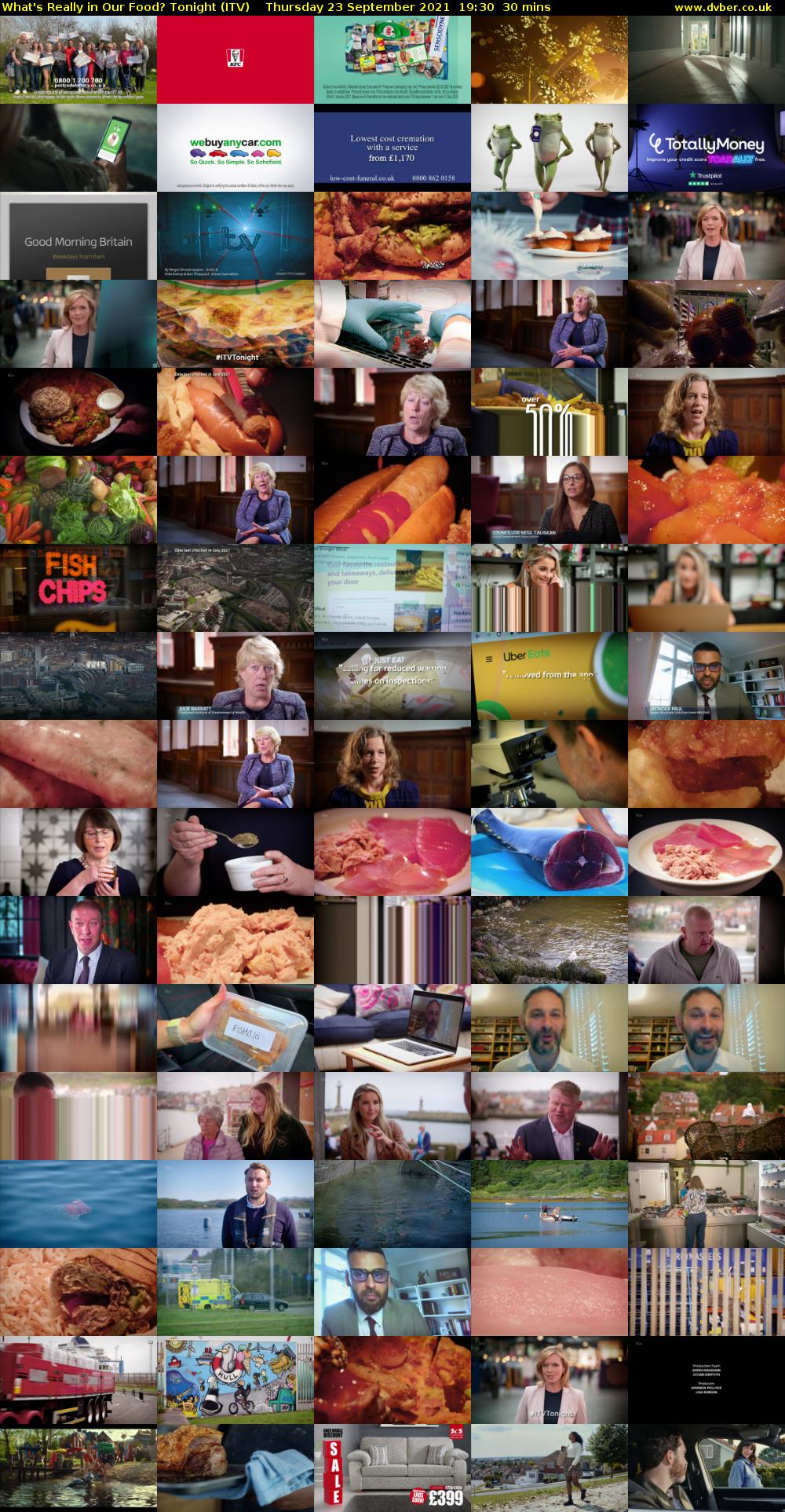 What's Really in Our Food? Tonight (ITV) Thursday 23 September 2021 19:30 - 20:00