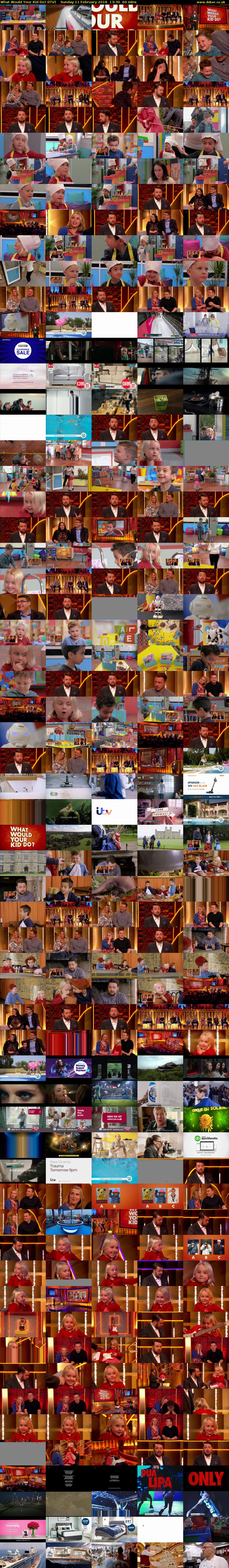 What Would Your Kid Do? (ITV) Sunday 11 February 2018 13:30 - 14:30