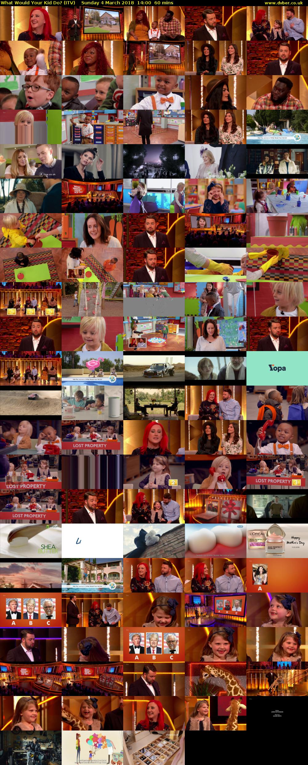 What Would Your Kid Do? (ITV) Sunday 4 March 2018 14:00 - 15:00