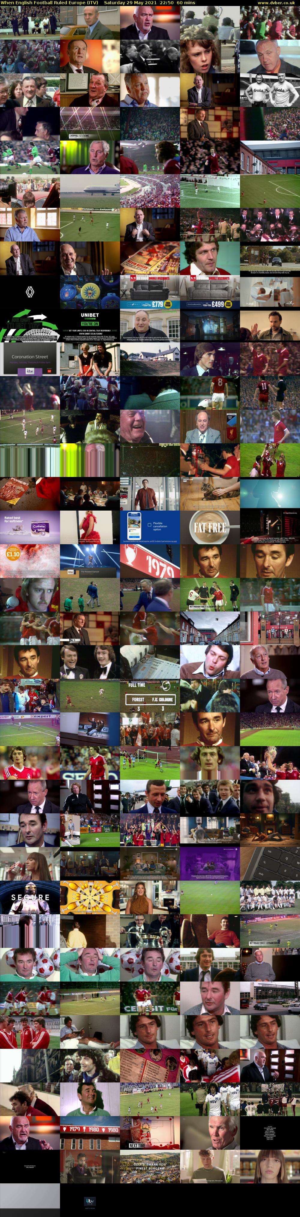 When English Football Ruled Europe (ITV) Saturday 29 May 2021 22:50 - 23:50