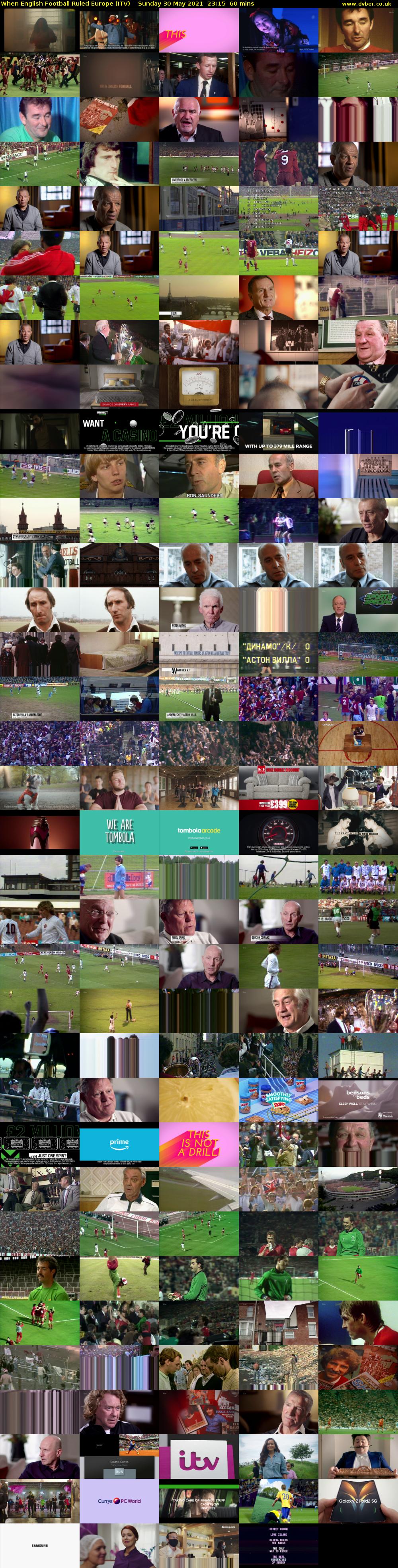 When English Football Ruled Europe (ITV) Sunday 30 May 2021 23:15 - 00:15
