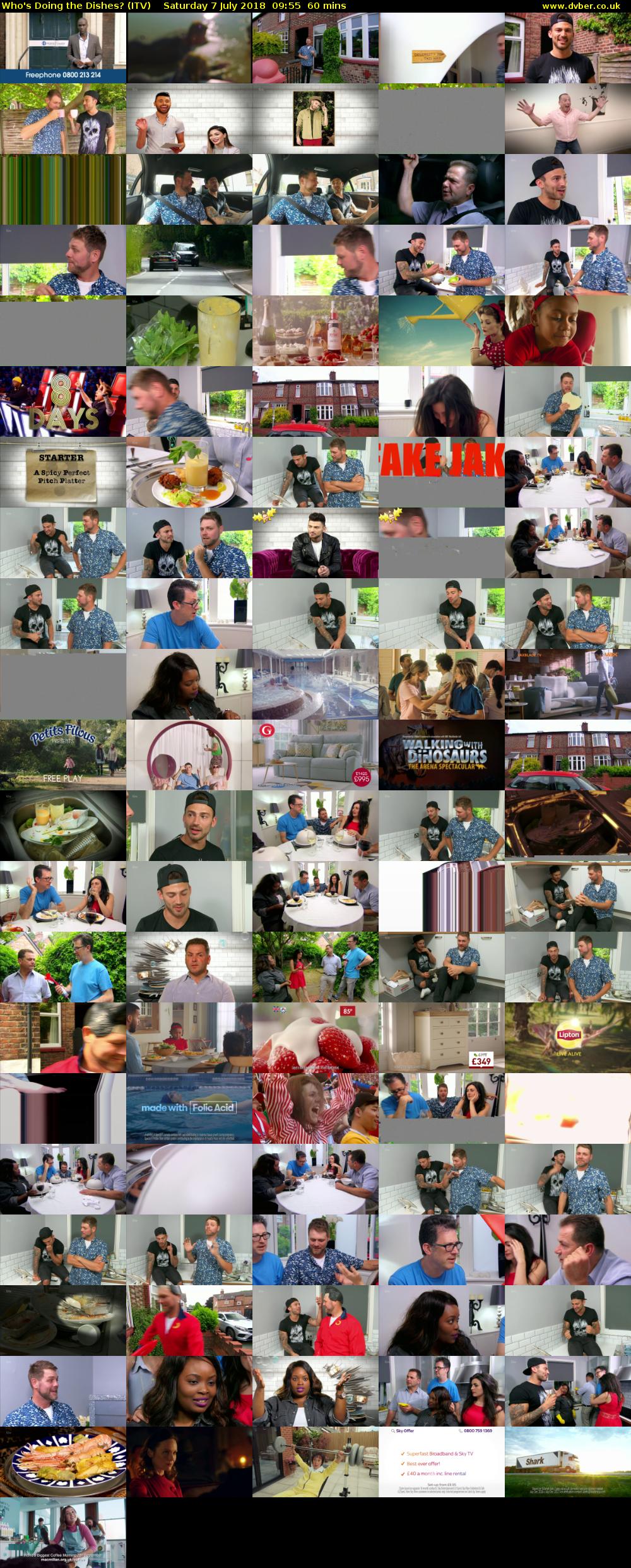 Who's Doing the Dishes? (ITV) Saturday 7 July 2018 09:55 - 10:55