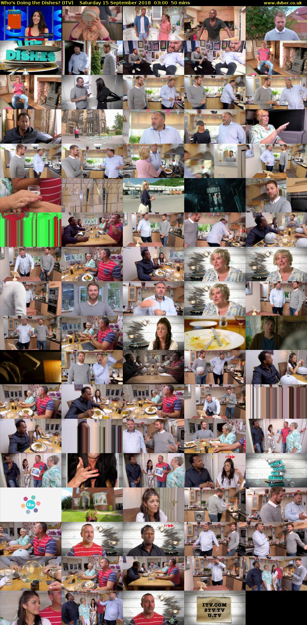 Who's Doing the Dishes? (ITV) Saturday 15 September 2018 03:00 - 03:50