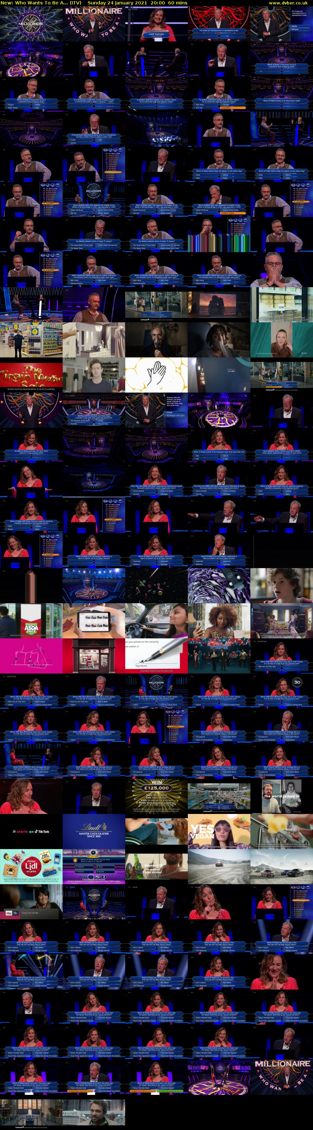 Who Wants To Be A... (ITV) Sunday 24 January 2021 20:00 - 21:00